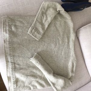 Boatneck chenille sweater